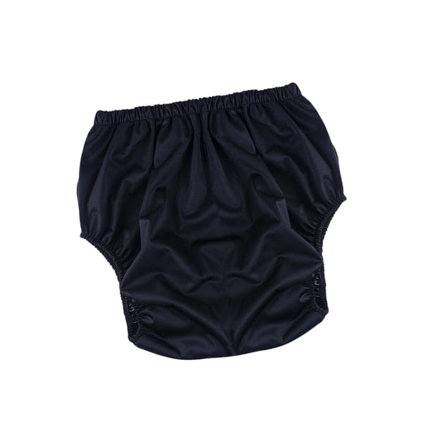 Pañal de tela para adultos para incontinencia, suave, elástico, resistente al desgaste, reutilizable, transpirable. Negro S