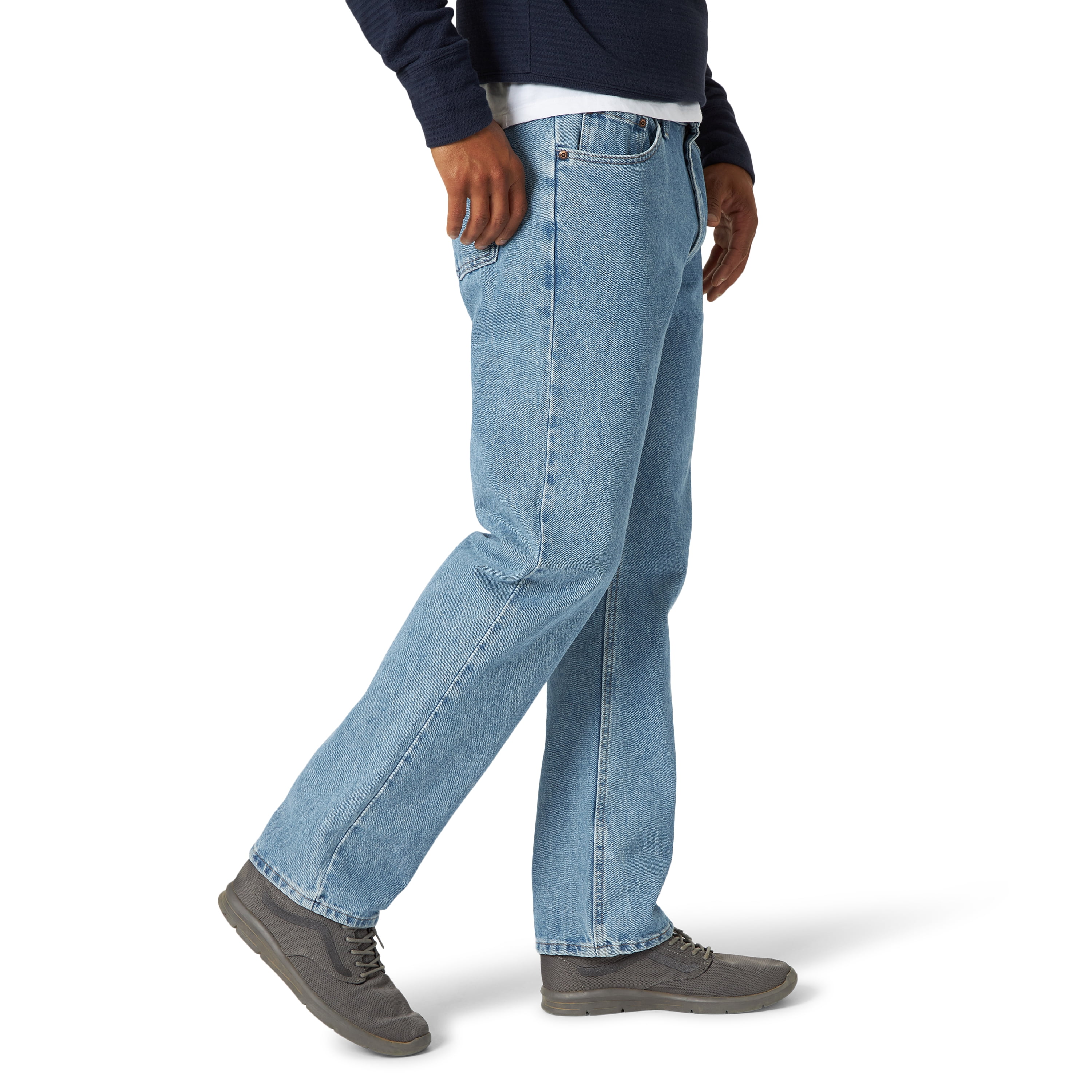 Wrangler Men's and Big Men's Regular Fit Cotton Jeans
