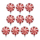 thumbnail image 2 of Paquete de 10 globos redondos de aluminio con diseño de caramelo para decoración de fiestas de cumpleaños de 45 cm rojo, 2 of 8