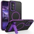 thumbnail image 1 of Funda para teléfono GUAGUA Galaxy A54 5G de 6.4 pulgadas con soporte magnético morado, 1 of 8