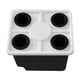 thumbnail image 5 of Cubo hidropónico para cultivo, macetero resistente y multiusos para jardín Negro con tapa de 4 agujeros, 5 of 9
