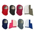 thumbnail image 4 of Chapeaux Bonnet Coupe-Vent Réchauffeur Ski Sangle Réglable Couvre-Chef Thermique Bonnets Moto pour Temps Froid Randonnée Cyclisme Noir, 4 of 6