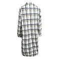 thumbnail image 6 of IROINNID Women's Leisure Mid-Long Jacket Turndown Lapel Plaid Shacket Long Sleeve Outwear, Gray, 6 of 6