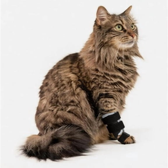 DOVACKA Adjustable Cat Leg Brace, Pet Leg Support Stabilizer for Carpal Tarsal Injuries, Sprains, Fractures and Post‑Op Recovery, Fits Front or Hind Legs for Cats