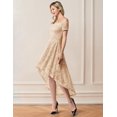 thumbnail image 2 of Dressystar Robe en Dentelle Épaules Dénudées Manches Courtes Robe de Cocktail Formelle, 2 of 6
