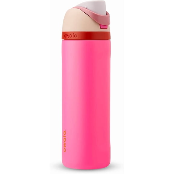 Owala FreeSip: Botella de acero inoxidable aislada con popote, 24 oz (700ml)