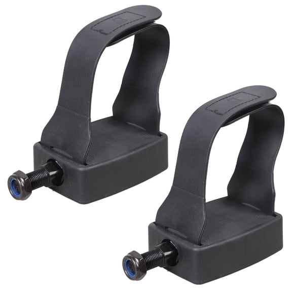 Stationary Recumbent Bike Pedals Replacement Exercise Bike Pedals with Strap