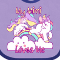 thumbnail image 4 of Inktastic My Mimi Loves Me Unicorn Girls Baby Bib, 4 of 4