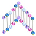 thumbnail image 2 of Wholesale 100+ Piece Body Jewelry Set – Surgical Steel, Tongue Belly Lip Eyebrow Barbell Rings, Piercing Studs Assorted 2 of 3