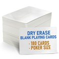 thumbnail image 2 of LotFancy Blank Playing Cards, 180PCS, Dry Erase, Reusable Flash Cards to Write on, DIY Vocabulary Study Cards, Learning Cards, Game Cards, Message Card, Gift Card, Glossy Finish, Poker Size, 2 of 3