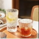 thumbnail image 5 of Vasos altos altos, tazas de 10.5 onzas, cristalería de diseño texturizado para agua potable, cerveza o refrescos, vajilla moderna y elegante Fokelyi HMJM497-2, 5 of 6