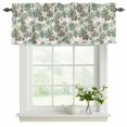 thumbnail image 2 of 2 Pack Valances for Windows, Summer Botanical Window Valances for Living Room/Bedroom/Bathroom, Farmhouse Retro Garden Plants Watercolor Light Filtering Kitchen Curtain Valance 54"W x18" L, 2 of 9