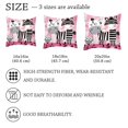 1Pc Pillow Cases Standard Size,Throw Pillow Cover 18x18 in,Zebra with