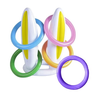 24 Pcs Interesting Toss Rings Colorful Ring Toys Creative Plastic Rings