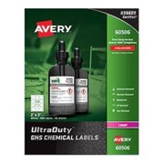 Avery-Dennison UltraDuty GHS Chemical Labels- White - 2 x 2 in.