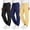 Black-Navy-Apriot, variant on 3 Pack Sweatpants for Women Athletic Joggers with Pockets Elastic Waist Lightweight Sweatpants Casual Soft Pants