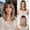 Ombre Blonde, variant on This short, straight bob wig features bangs, a shoulder-length cut, and a natural, realistic look. It's suitable for everyday wear, parties, cosplay, and other occasions, and is appropriate for women