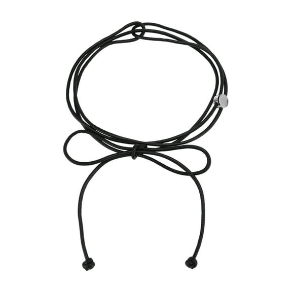 Unique Bargains 1 Pc Festival Wrap Belt Elegant Buckle Adjustable Adjustable Waist Cord for Women Black