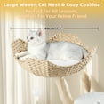 thumbnail image 3 of VENTOPYR 43inch Cat Tree,Multi-Level Cat Tower with Woven Nest, Cloud Perch & Faux Wood Trunks,Includes Scratching Posts & Condo​, 3 of 7