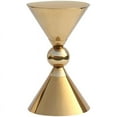 thumbnail image 3 of Meridian Furniture Malia Gold Metal Hourglass Shaped End Table, 3 of 5