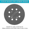 thumbnail image 4 of 2 Pack Replacement 5" 8 Hole Orbital Sander Pads Fits Milwaukee 51-36-7090, 51-36-7100, 4 of 5