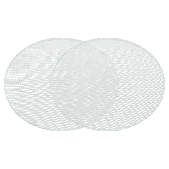Unique Bargains 2 Pcs Universal 7 Inch Speaker Grills Mesh for Audio Subwoofer 182x6.5mm Grille without Frame White