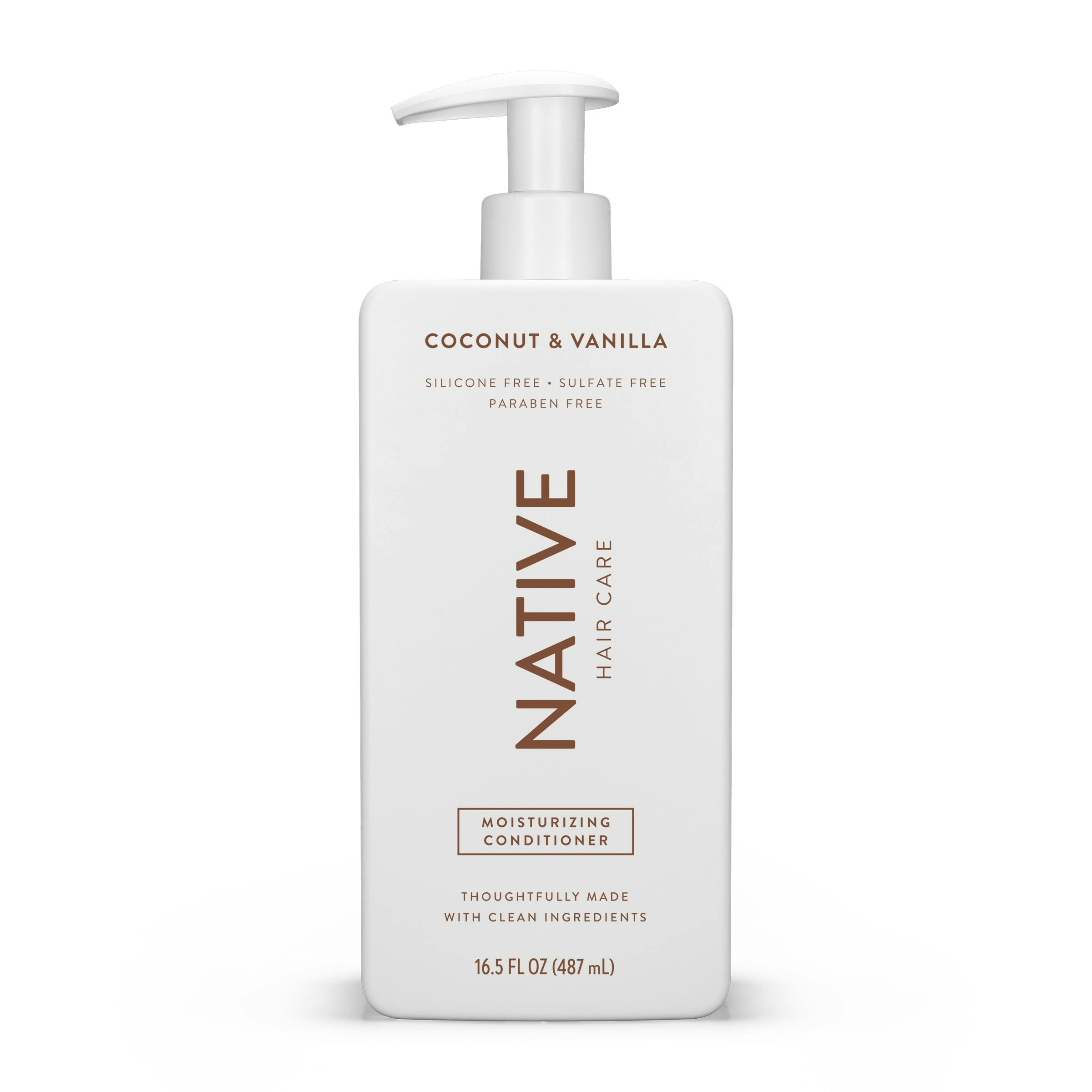 (6 pack) Native Moisturizing Conditioner, Coconut & Vanilla, Sulfate & Paraben Free, 16.5 oz  (图2)