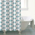 thumbnail image 3 of Playful Cartoon Fish Shower Curtain 72x72 Inch, Undersea Theme Waterproof Bath Curtain with Hooks for Kids or Beach House Decoration, 3 of 4