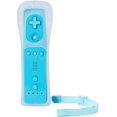 thumbnail image 4 of Lyyes Remote Controller For Wii Wii Remote And Nunchuck Controllers With Silicon Case And Strap For Wii And Wii U (Blue), 4 of 5