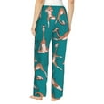 thumbnail image 3 of Balery Giraffes Doing Various Yoga print Women's Pajama Pants,Ultra Lightweight Pjs,Lounge Pant-Large, 3 of 9