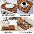 thumbnail image 4 of Washable Rubber Boho Abstract Art Vintage Dish Drying Mats for Kitchen Counter Home Large Coffee Bar Pad Accessories and Decor for Utensils Stemware 23.5''x15.5'', 4 of 7