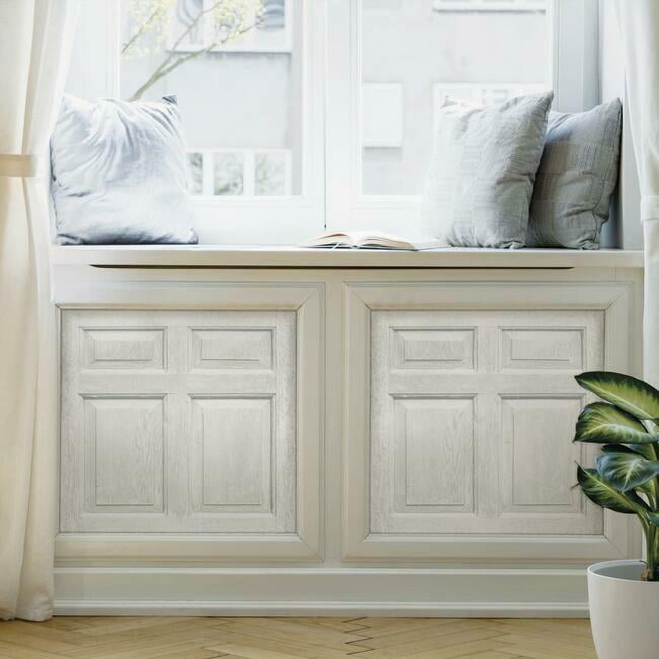Beveled Wood Paneling Peel & Stick Wallpaper