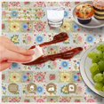 thumbnail image 6 of Pioneer Flower Floral Print Pattern Round Tablecloth 60 X 60 Inch, Wrinkle Resistant Wipeable Table Cloth for Kitchen Dining Picnic Patio Party, 6 of 6