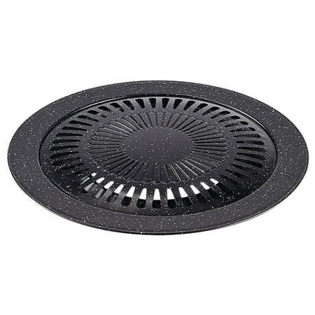 

HOMEMAXS Outdoor Grill Pan Nonstick Barbecue Grill Pan Iron Grilling Pan Double-layer BBQ Pan Supply