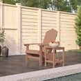 thumbnail image 1 of vidaXL Garden Adirondack Chair with Table HDPE Brown, 1 of 4