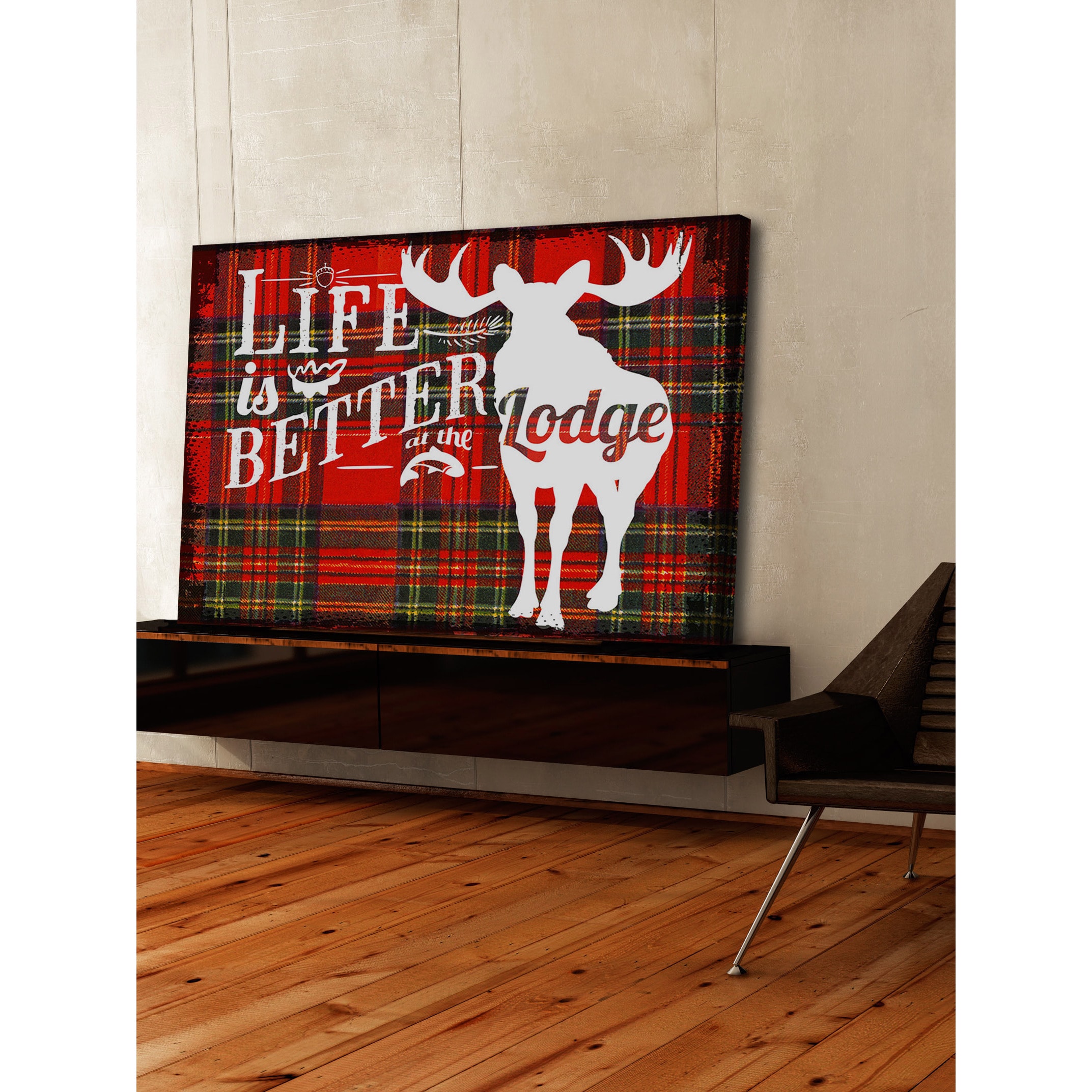 Marmont Hill "Lodge Life 2" Painting Print on Wrapped Canvas