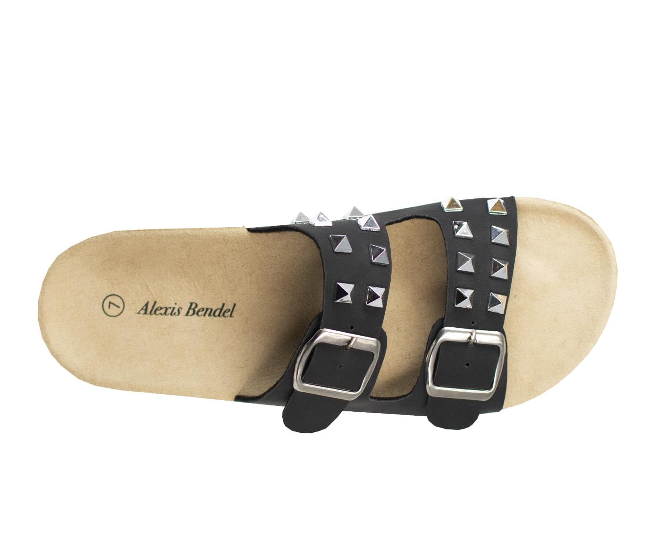 Alexis Bendel Women's Adult Comfort Studded Footbed Sandal