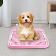 thumbnail image 4 of Puppy Dog Potty Tray Pee Pad Holder Mesh Training Toilet Portable Pet Pink, 4 of 8
