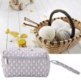 thumbnail image 2 of Durable and Soft Storage Bag for Wool Crochet Tools Clothing Sweaters (Square Gray S), 2 of 9