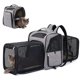 thumbnail image 2 of Mochila Oxford expandible para mascotas, Transportín para cachorros, gatos y perros pequeños, malla transpirable, plegable, bolsa de viaje para mascotas, 2 of 4
