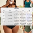 thumbnail image 3 of Plus Size Swimsuits for Women Mesh Tummy Control Push Up High Waisted One Piece Swimwear Bathing Suit, 3 of 8