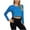 Sky Blue, variant on Chbgutlmr Crop Tops for Women Basic Loose Casual Workout Tops Crewneck Solid Color Going out Athletic Blouses