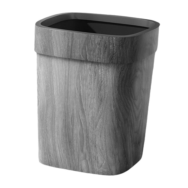 Contenedor de basura, anillos de presión rústicos portátiles, papelera de reciclaje, papelera para baño, sala de estar, cerca de escritorio, cocina S sin tapa