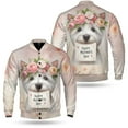 thumbnail image 3 of Happy Mother's Day West Highland White Terrier with Flower Crown All Over Print 3D Baseball Jacket Westie Westy Dog Lover Bomber Jacket Softball - 13004, 3 of 6