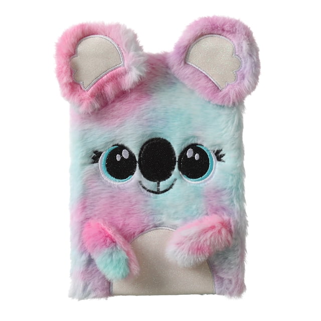 WHEANG Home Decor Cartoon Plush Notebook Cute Panda Girl Heart Hand Ledger Little Girl Pink Notepadnote Pad Stationery 1Pcs One Size Multi-Color