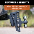thumbnail image 3 of CURT 45952 Rebellion XD Trailer Hitch Ball RECEIVER HITCH ACCESSORIES, 3 of 8