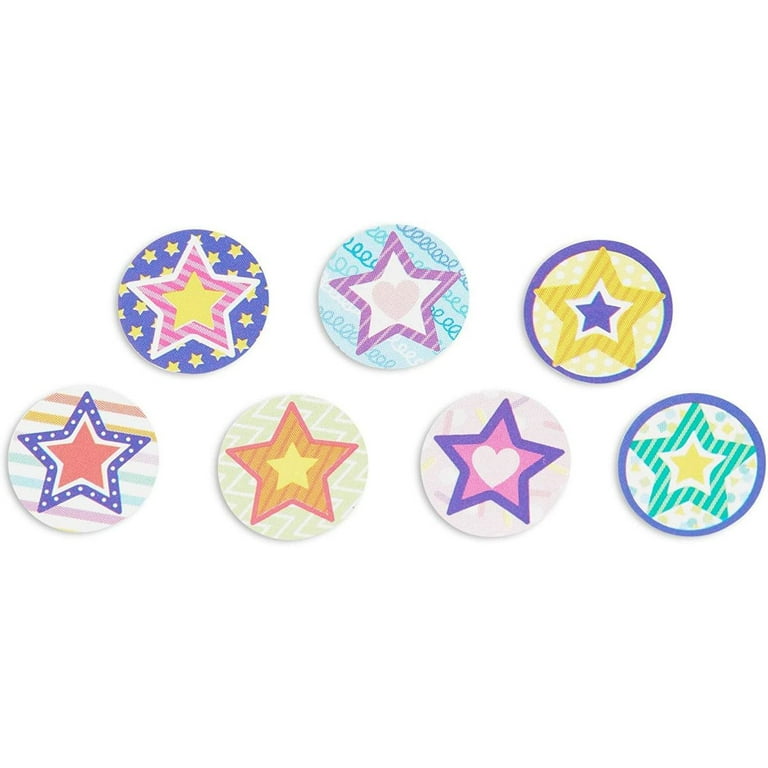 Decorably 1200 Teacher Stickers for Students - 60 Sheets Good Job Stickers  for Kids, Star Stickers for Teachers Elementary, School Stickers Good Job