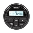 thumbnail image 3 of Milenna PRV17 Marine Gauge Style AM/FM Radio Stereo Receiver With Protective Cover Bundle Combo With Waterproof Bluetooth Adapter + Enrock USB/AUX To RCA Interface Mount Cable + 22" Radio Antenna, 3 of 13