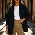 thumbnail image 5 of CHGBMOK Blazers for Women Business Casual Long Sleeve Suit Jacket Lapel Button Down Suit Jacket with Pockets, 5 of 9