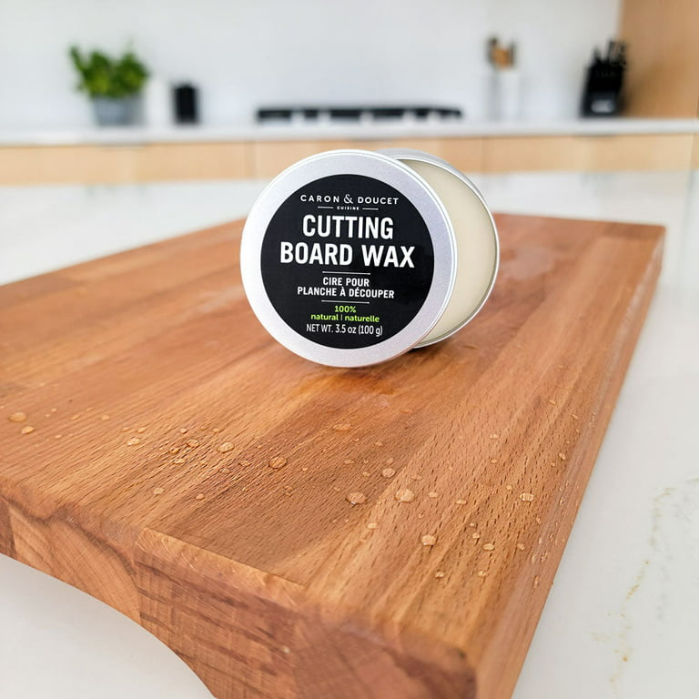 CARON & DOUCET - Cutting Board & Butcher Block Wood Conditioning &  Finishing Wax, 100% Plant-Based & Vegan, Best for Wood & Bamboo  Conditioning & Sealing